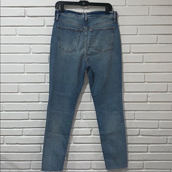 Free People Stella High Waist Raw Hem Skinny Jean - Picture 3 of 7